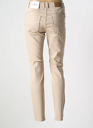 Jeans skinny taille normale taille normale beige CREAM femme