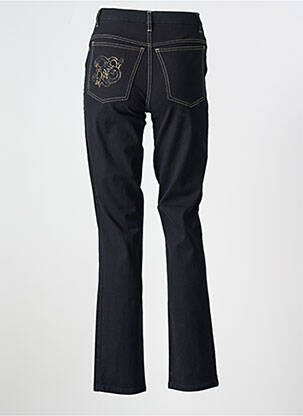 Jeans coupe slim stretch taille haute noir ROSA ROSAM femme