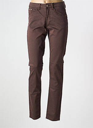 Jeans coupe slim taille normale taille normale marron CREAM femme