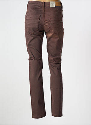 Jeans coupe slim taille normale taille normale marron CREAM femme