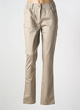 Jeans coupe slim beige SALT & PEPPER pour femme