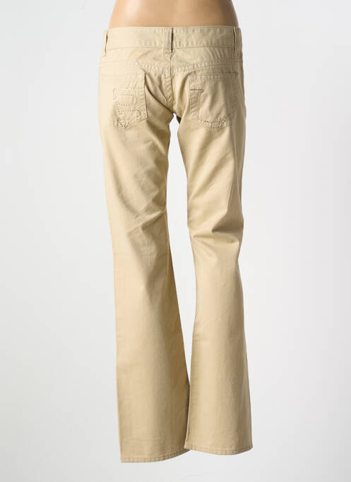 Jeans bootcut beige E.LOCO pour femme