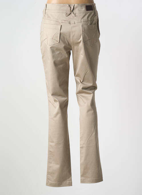 Jeans coupe slim beige SALT & PEPPER pour femme