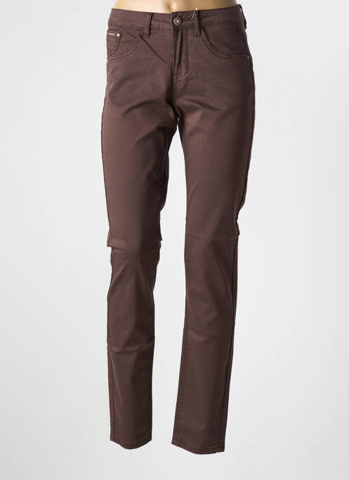 Jeans coupe slim marron CREAM pour femme