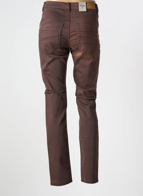 Jeans coupe slim marron CREAM pour femme