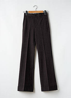 Pantalon droit stretch taille normale noir VERTIGO femme