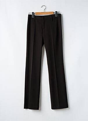 Pantalon droit stretch taille normale noir VERTIGO femme