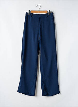 Pantalon large tissage crêpe taille normale bleu CREAM femme