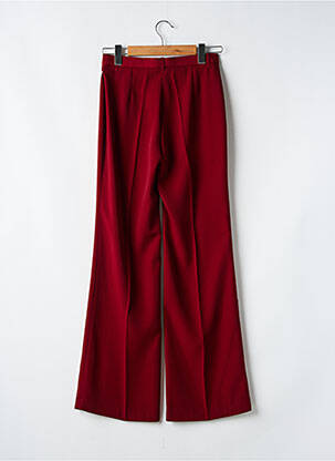 Pantalon large tissage popeline taille normale rouge VERTIGO femme