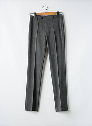 Pantalon slim tissage popeline taille normale gris VERTIGO femme