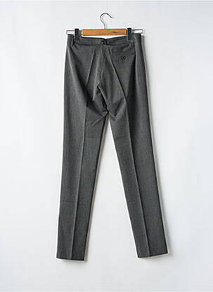 Pantalon slim tissage popeline taille normale gris VERTIGO femme