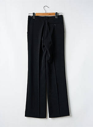 Pantalon large fermeture zippée sous rabat boutonné taille normale noir VERTIGO femme