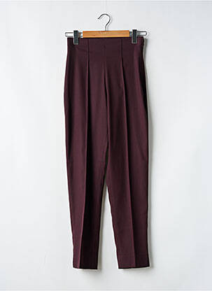 Pantalon slim taille élastique taille normale violet LAUREN VIDAL femme