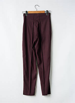 Pantalon slim taille élastique taille normale violet LAUREN VIDAL femme