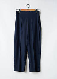 Pantacourt coupe droite taille normale bleu LAUREN VIDAL femme
