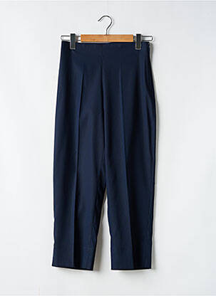 Pantacourt coupe droite taille normale bleu LAUREN VIDAL femme