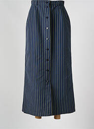 Jupe longue taille normale bleu ZINO & JUDY femme