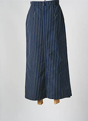 Jupe longue taille normale bleu ZINO & JUDY femme