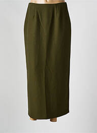 Jupe longue fermeture zippée au dos vert COCO MENTHE femme