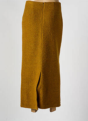 Jupe longue fermeture zippée au dos jaune COCO MENTHE femme