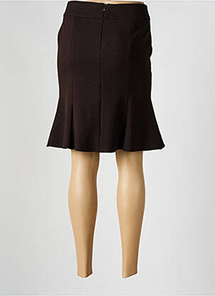 Jupe mi-longue coupe évasée marron VERTIGO femme