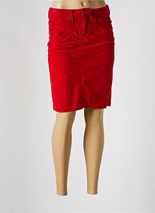 Jupe mi-longue stretch rouge IMPAQT femme