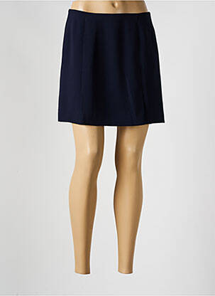 Jupe courte coupe droite bleu VERTIGO femme