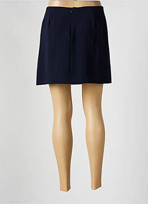 Jupe courte coupe droite bleu VERTIGO femme