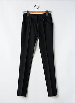 Pantalon slim noir E.LOCO pour femme