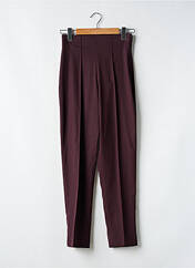 Pantalon slim violet LAUREN VIDAL pour femme seconde vue