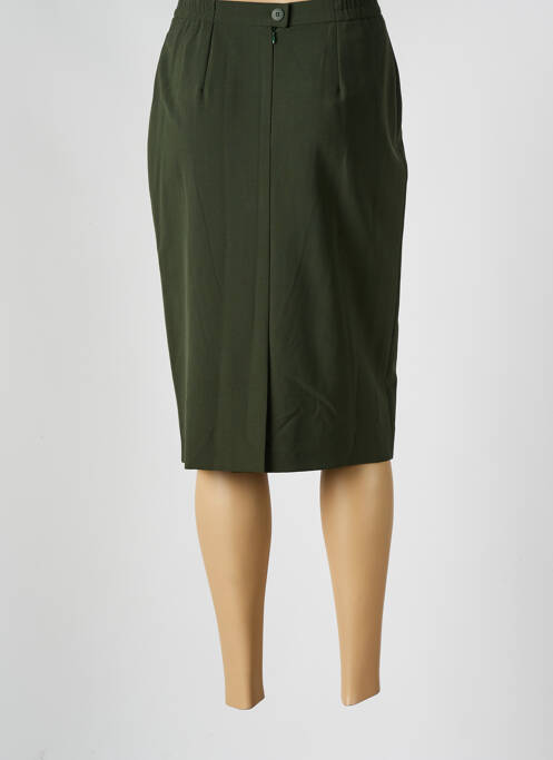 Jupe mi-longue vert MARCELLE GRIFFON pour femme