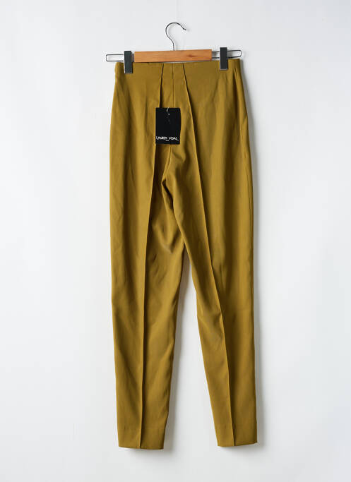 Pantalon slim vert LAUREN VIDAL pour femme