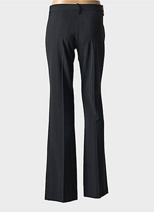 Pantalon flare fermeture zippée sous rabat avec crochet taille haute noir VERTIGO femme