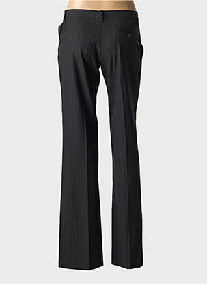 Pantalon flare fermeture zippée sous rabat avec crochet taille haute noir VERTIGO femme