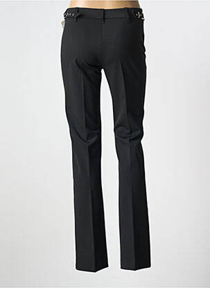 Pantalon flare fermeture zippée sous rabat avec crochet taille normale noir VERTIGO femme
