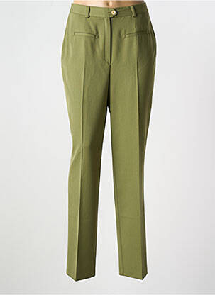 Pantalon droit taille à pinces taille normale vert ROSA ROSAM femme