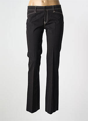 Pantalon droit stretch taille basse noir VERTIGO femme
