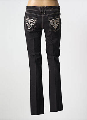 Pantalon droit stretch taille basse noir VERTIGO femme