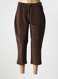 Pantacourt stretch taille normale marron ROSA ROSAM femme