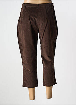 Pantacourt stretch taille normale marron ROSA ROSAM femme