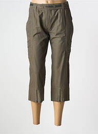 Pantacourt coupe droite taille normale vert POUSSIERE D'ETOLE femme