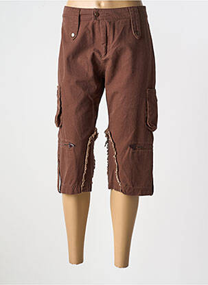 Pantacourt taille normale taille normale marron ET COMPAGNIE femme