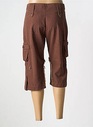Pantacourt taille normale taille normale marron ET COMPAGNIE femme