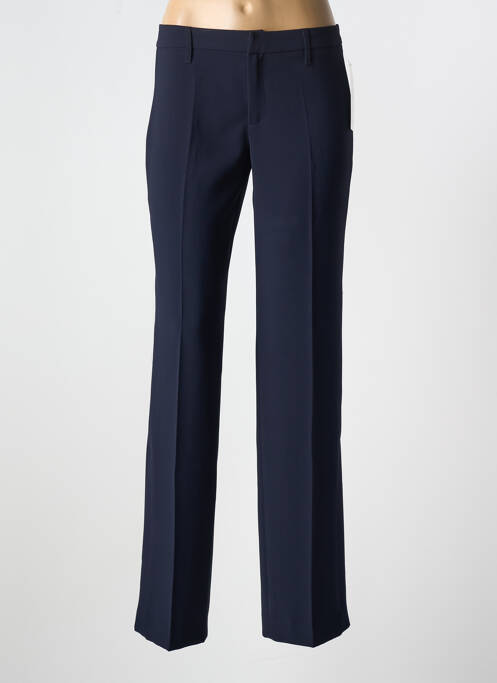 Pantalon droit tissage crêpe taille normale noir VERTIGO femme