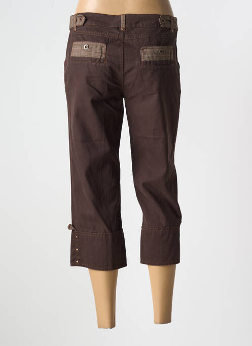 Pantacourt coupe droite taille normale marron SALT & PEPPER femme
