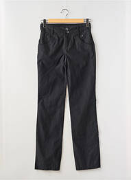 Pantalon slim tissage popeline taille normale noir SALT & PEPPER femme