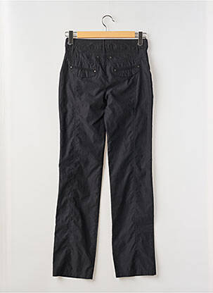 Pantalon slim tissage popeline taille normale noir SALT & PEPPER femme