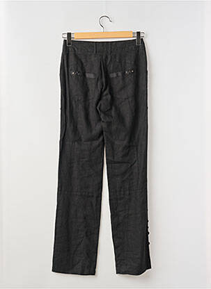 Pantalon droit tissage crêpe taille normale noir SALT & PEPPER femme