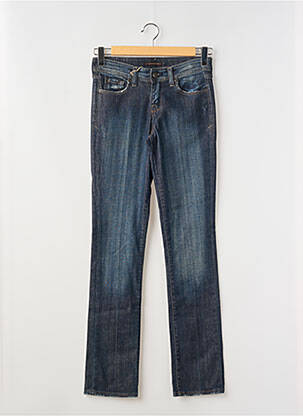 Jeans coupe slim effet usé délavé taille normale bleu VERTIGO femme