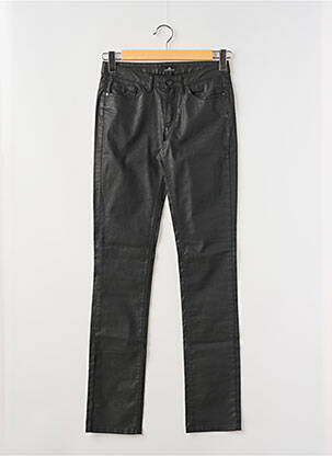 Pantalon slim taille basse taille basse noir ONE STEP femme